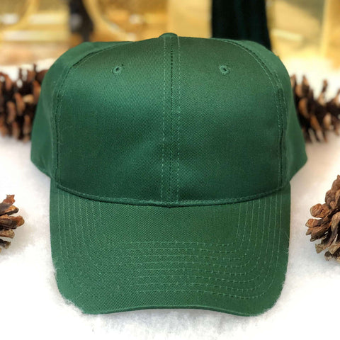 Vintage Green Blank Signatures Twill Snapback Hat