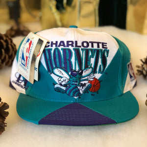 Vintage Deadstock NWT Logo Athletic NBA Charlottes Hornets Snapback Hat