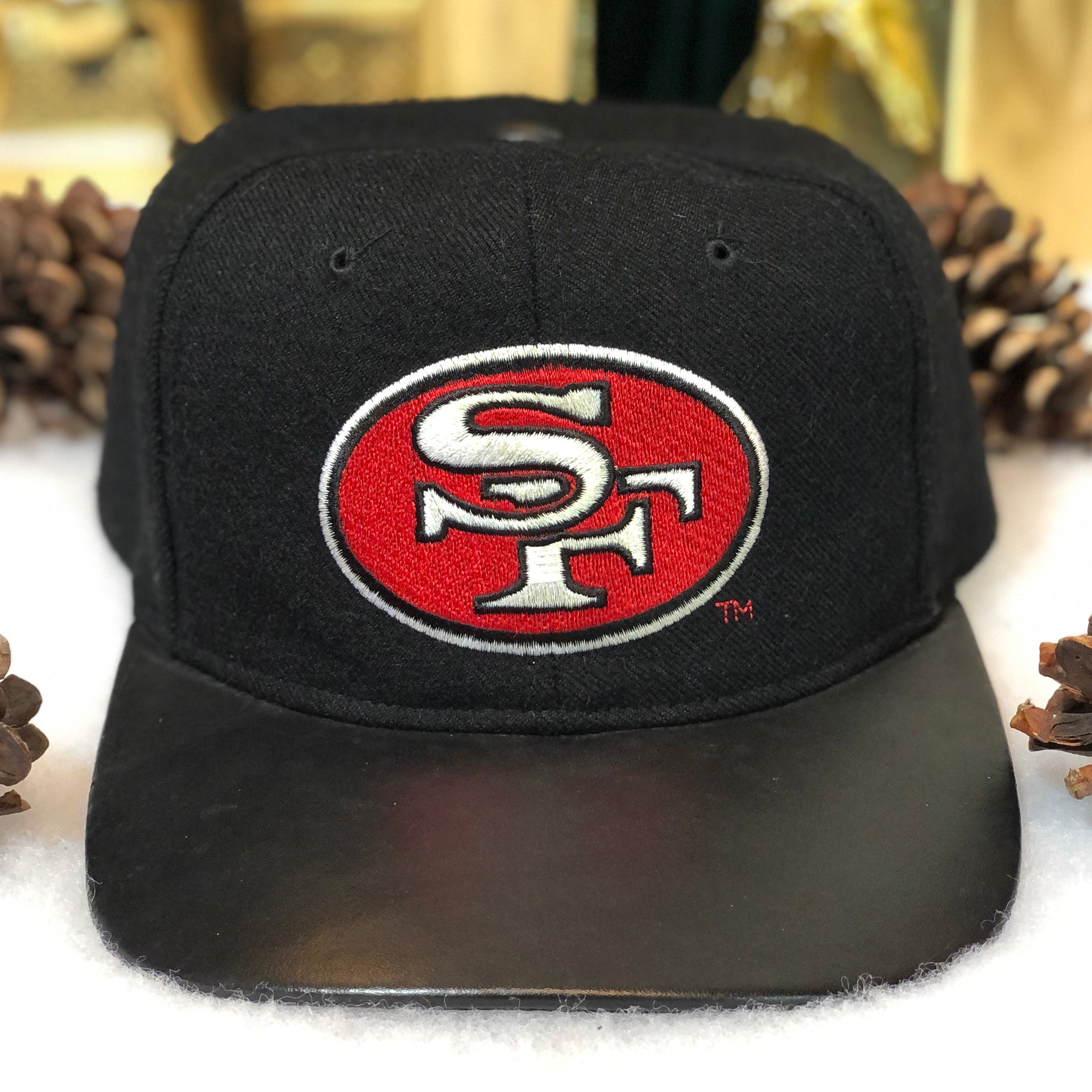 Vintage NFL San Francisco 49ers Starter Leather Brim Snapback Hat
