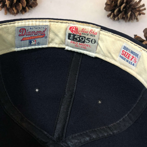 Vintage MLB New York Yankees New Era Wool Fitted Hat 7 3/8
