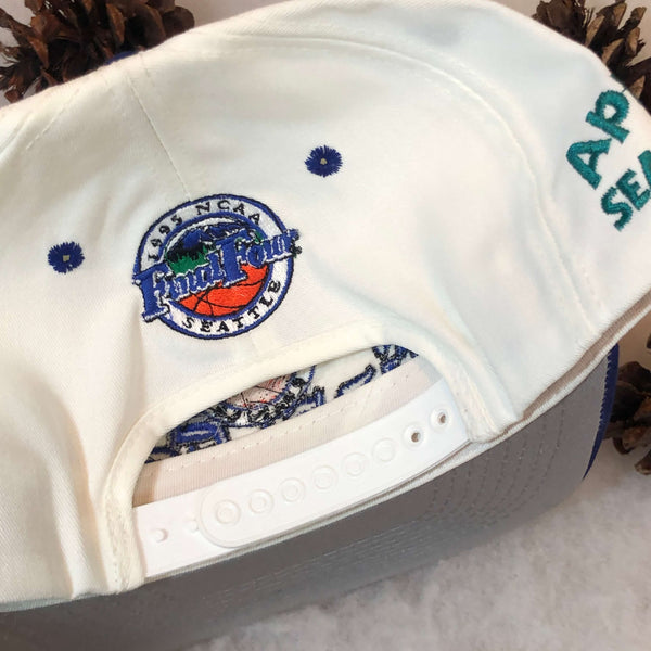 Vintage Deadstock NWT 1995 NCAA Final Four Seattle #1 Apparel Twill Snapback Hat