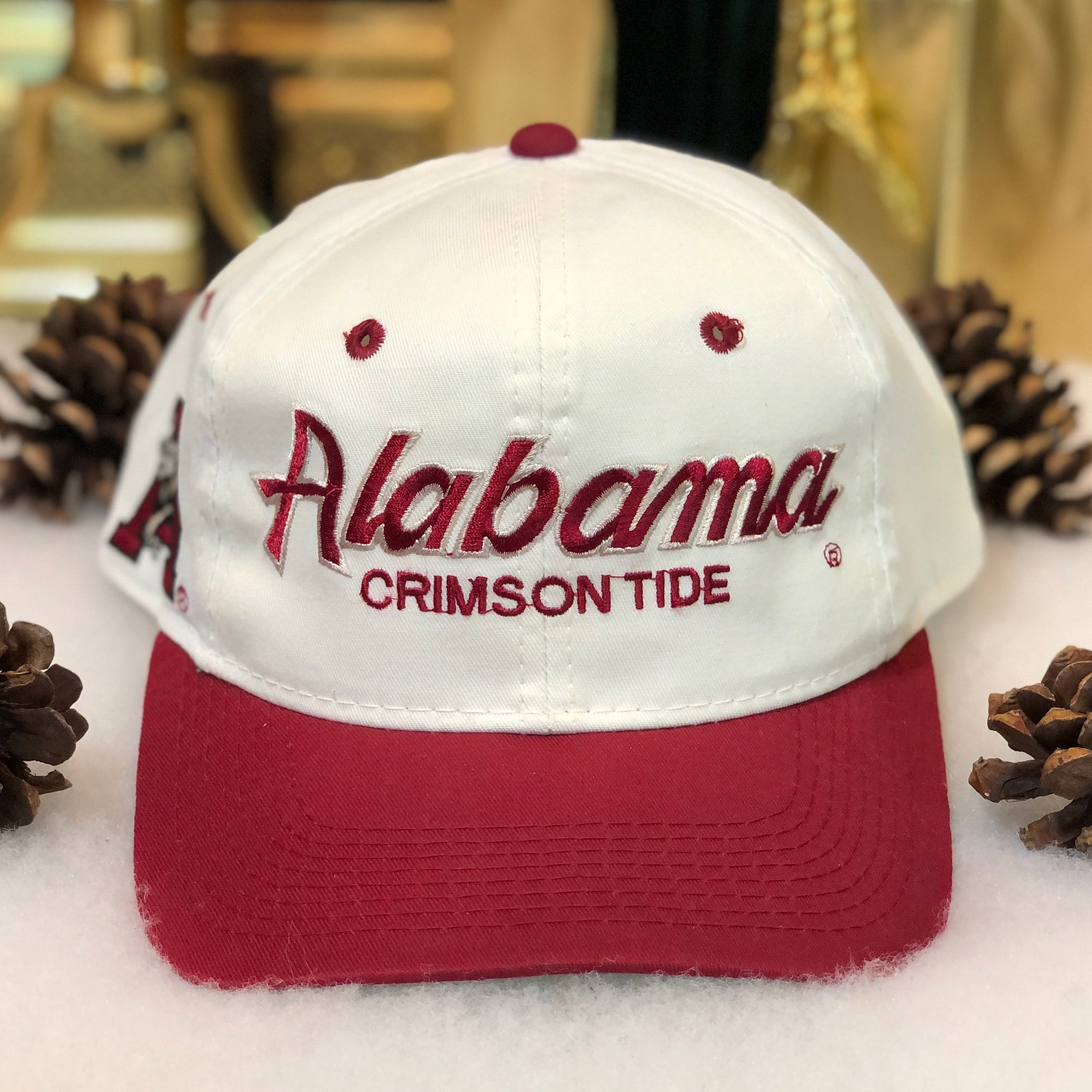 Vintage NCAA Alabama Crimson Tide Sports Specialties Script Twill Snapback Hat