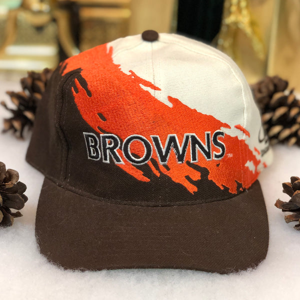Vintage NFL Cleveland Browns Logo Athletic Splash Snapback Hat