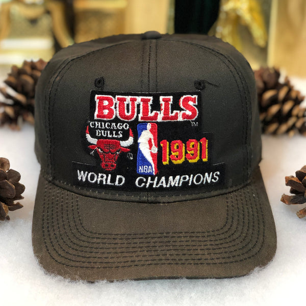 Chicago Bulls World Champions 1991 Snapback Hat Vintage Sports Specialties  