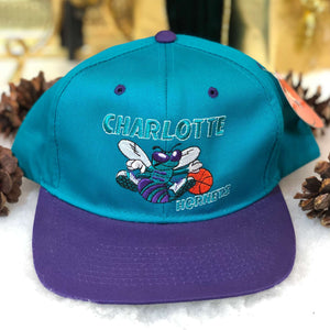 Vintage Deadstock NWT NBA Charlotte Hornets The G Cap Twill Snapback Hat