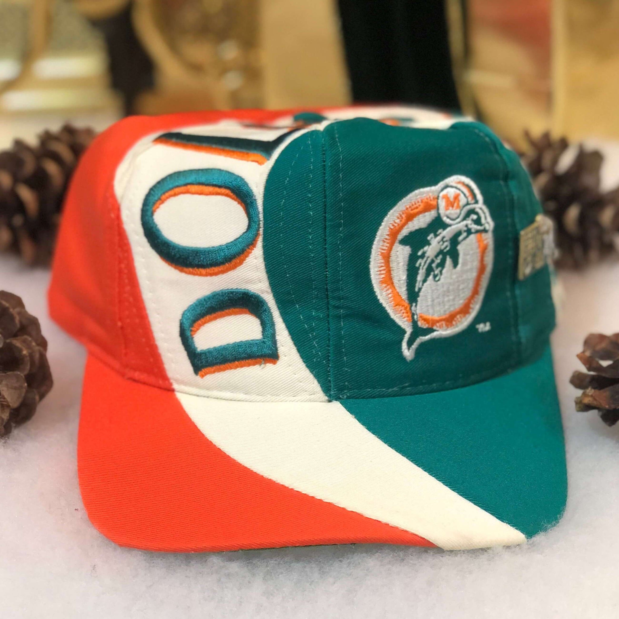 Vintage NFL Miami Dolphins Eastport Highway Twill Snapback Hat