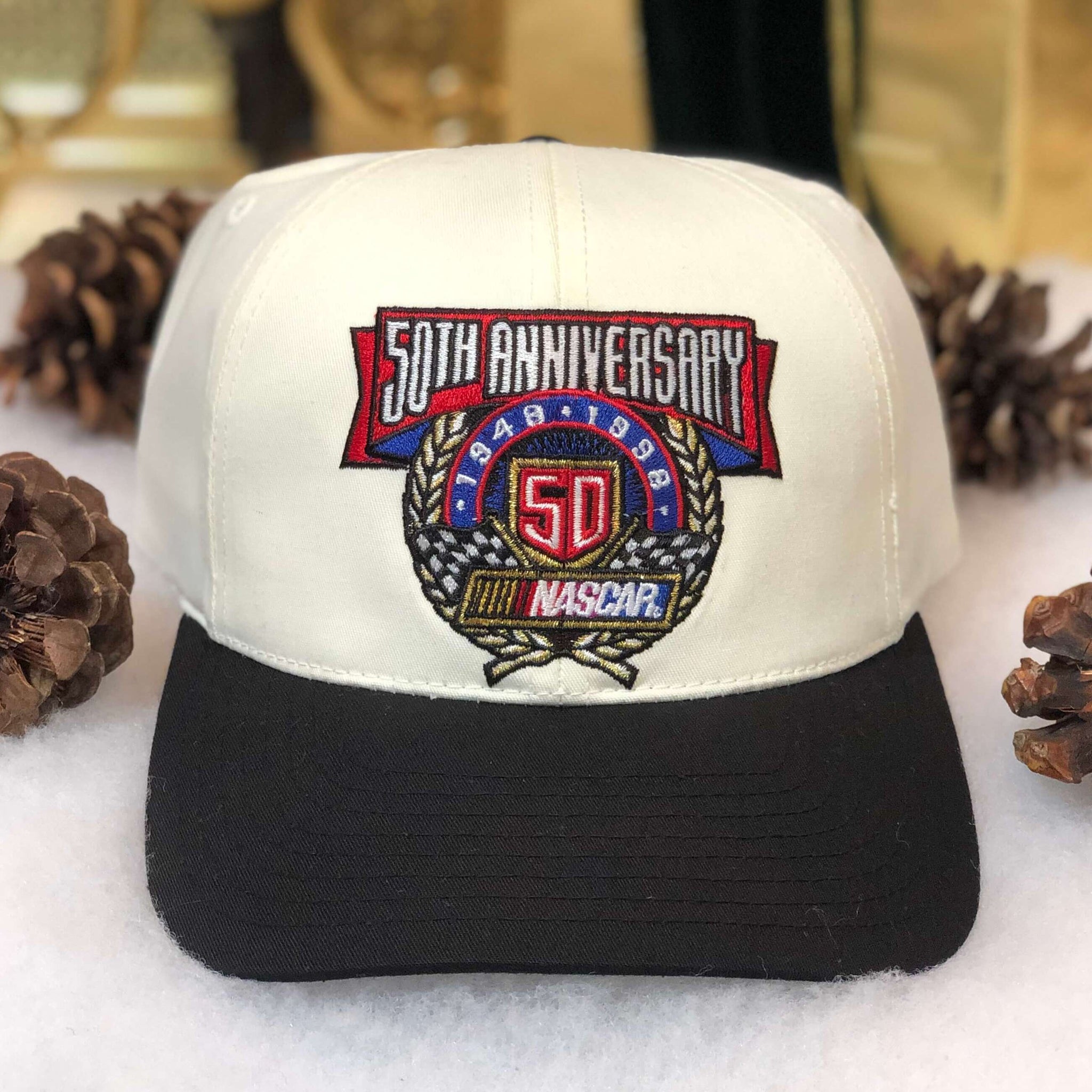 Vintage NASCAR 50th Anniversary Twill Strapback Hat