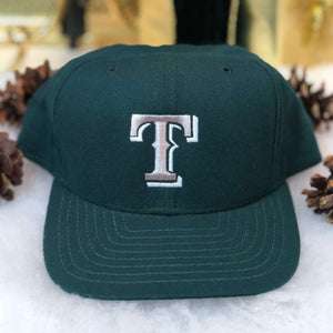 Vintage MLB Texas Rangers Alternate Green Colorway New Era Wool Snapback Hat