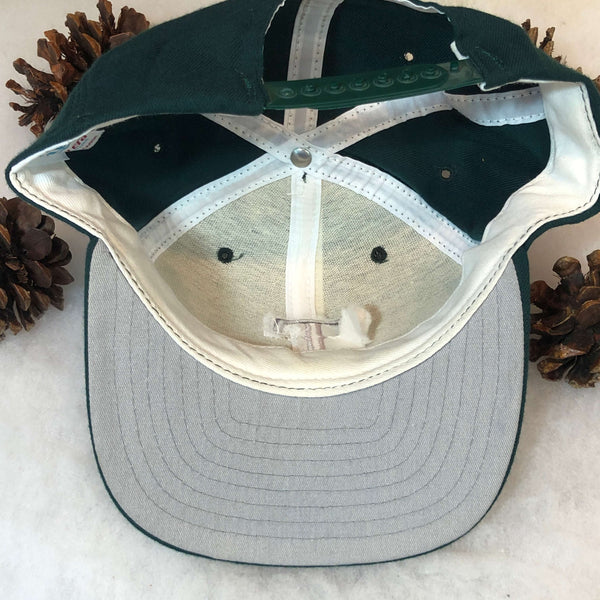 Vintage MLB Texas Rangers Alternate Green Colorway New Era Wool Snapback Hat