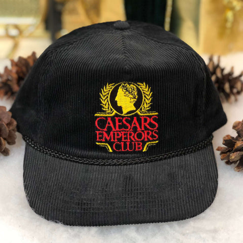 Vintage Deadstock NWOT Caesars Emperors Club Atlantic City Casino Corduroy Snapback Hat