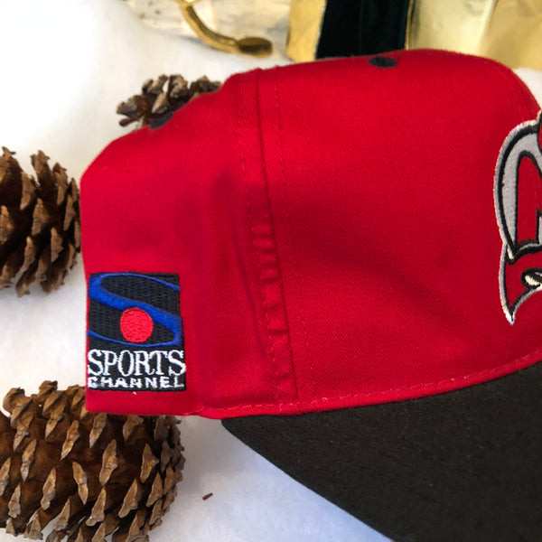 Vintage NHL New Jersey Devils Sports Channel Snapback Hat
