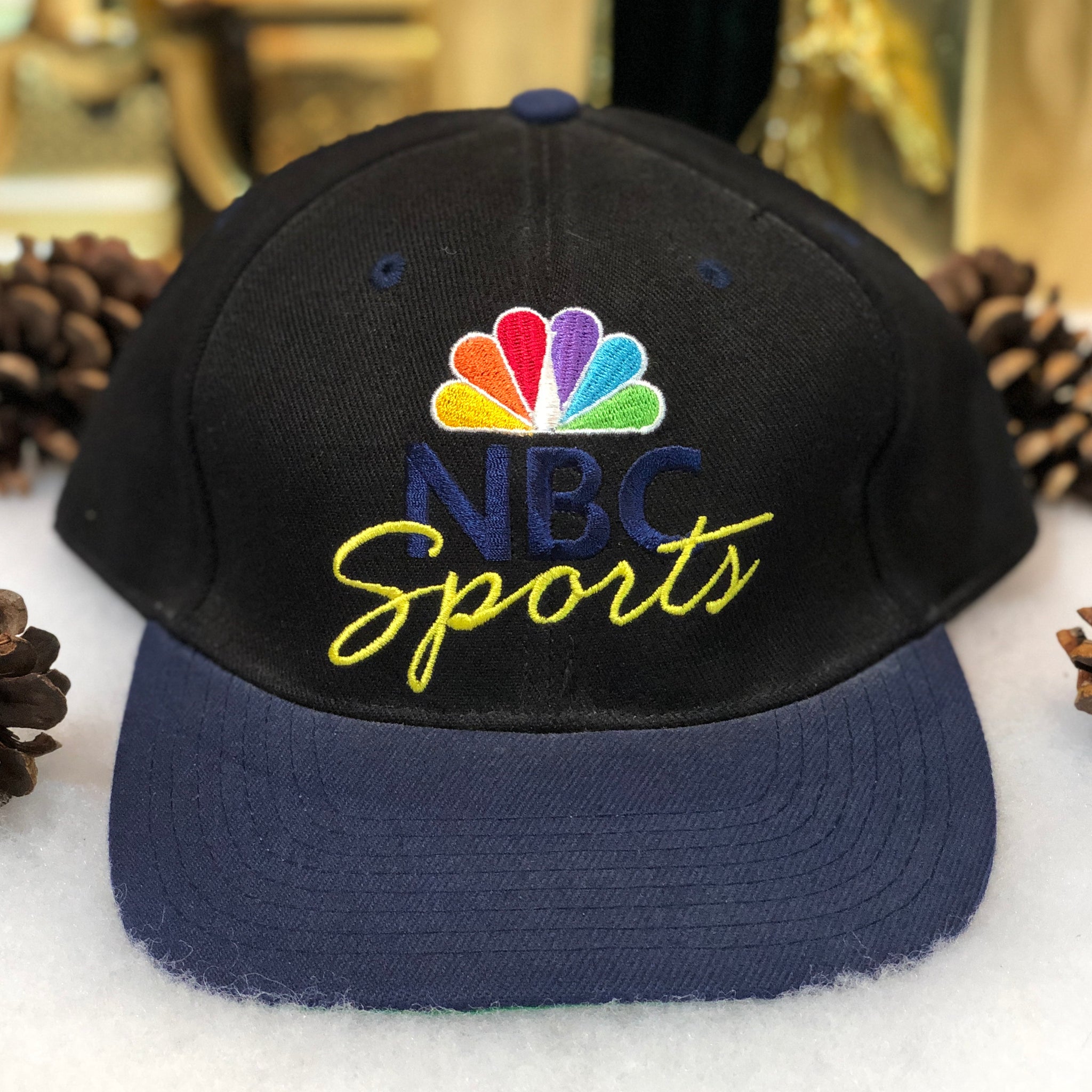 Vintage Deadstock NWOT NBC Sports Twill Snapback Hat