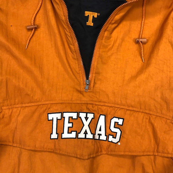 NCAA Texas Longhorns Majestic Puffer Half-Zip Pullover Jacket (XL)