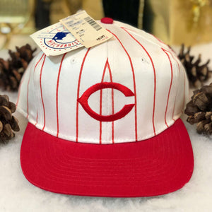 Vintage Deadstock NWT MLB Cincinnati Reds Pinstripe Universal Twill Snapback Hat