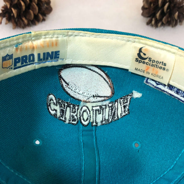 Vintage NFL Carolina Panthers Sports Specialties Wool Fitted Hat 7 1/8