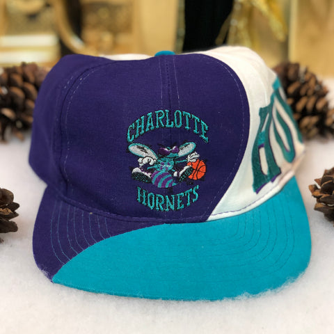 Vintage NBA Charlotte Hornets Drew Pearson Swirl Snapback Hat