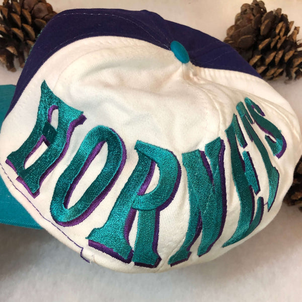 Vintage NBA Charlotte Hornets Drew Pearson Swirl Snapback Hat
