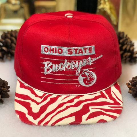 Vintage NCAA Ohio State Buckeyes Front Row Twill Snapback Hat