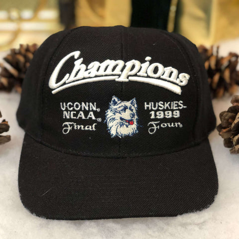 Vintage 1999 NCAA UConn Connecticut Huskies Final Four Champions Wool Snapback Hat
