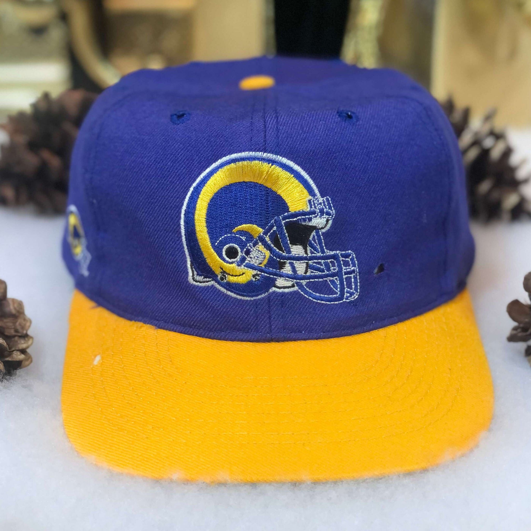 Vintage NFL Los Angeles Rams American Needle Blockhead Snapback Hat