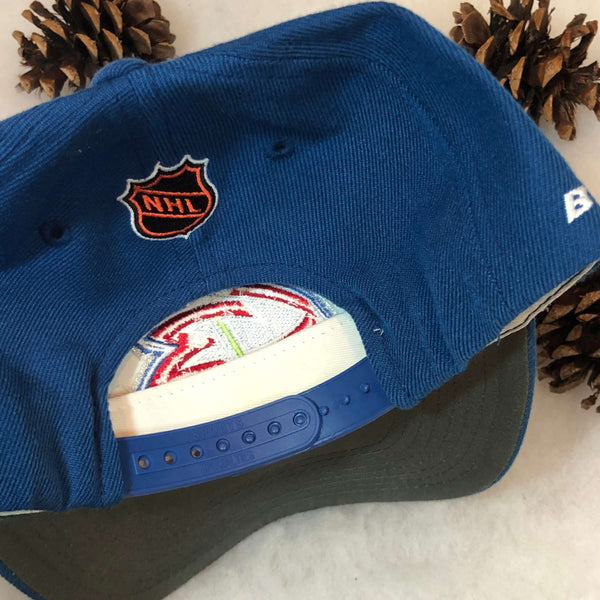 Vintage NHL Columbus Blue Jackets Bauer Wool Snapback Hat