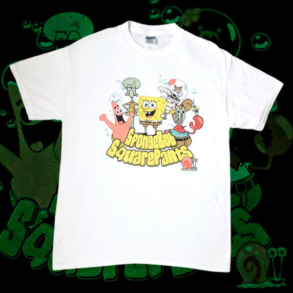 SpongeBob SquarePants It's My 4th Birthday Group Shot Maglietta SpongeBob SquarePants It's My 4th Birthday Group Shot Maglietta