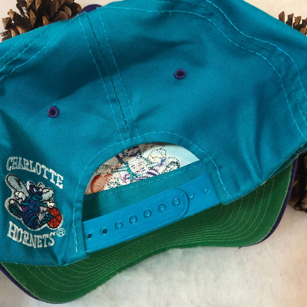 Vintage NBA Charlotte Hornets The G Cap Twill Snapback Hat