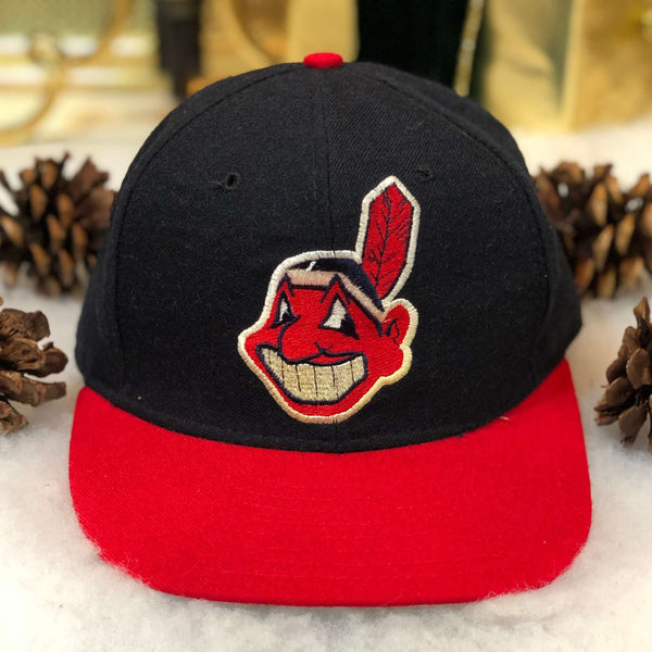Vintage Cleveland Indians Hat // New Era Pro Model // Wool Fitted