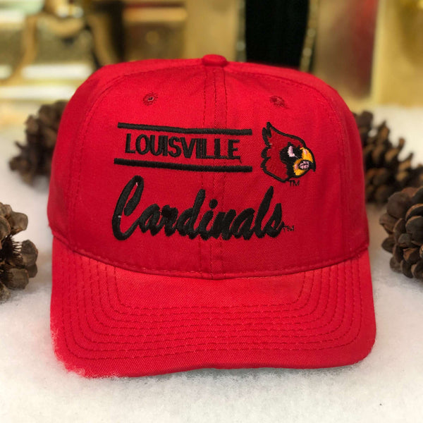 Vintage NCAA Louisville Cardinals P Cap Twill Snapback Hat