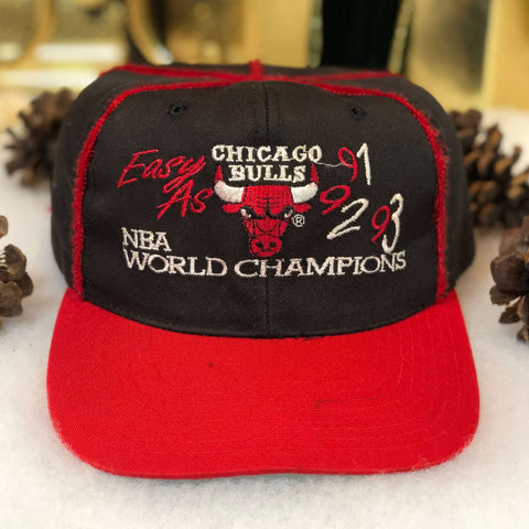 Vintage NBA Chicago Bulls Easy as 91-92-93 Champions Twill Snapback Hat