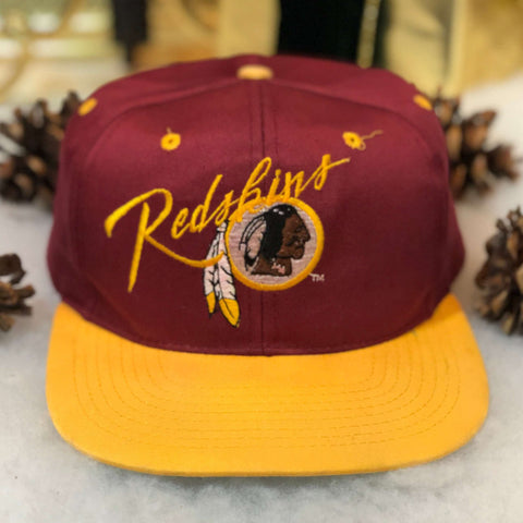 Vintage NFL Washington Redskins AJD Twill Snapback Hat