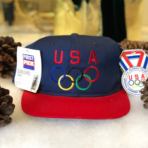 Vintage Deadstock NWT Olympicap USA Olympics "Visions of Gold" Snapback Hat