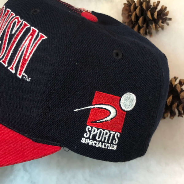 Vintage NCAA Wisconsin Badgers Sports Specialties Laser Snapback Hat