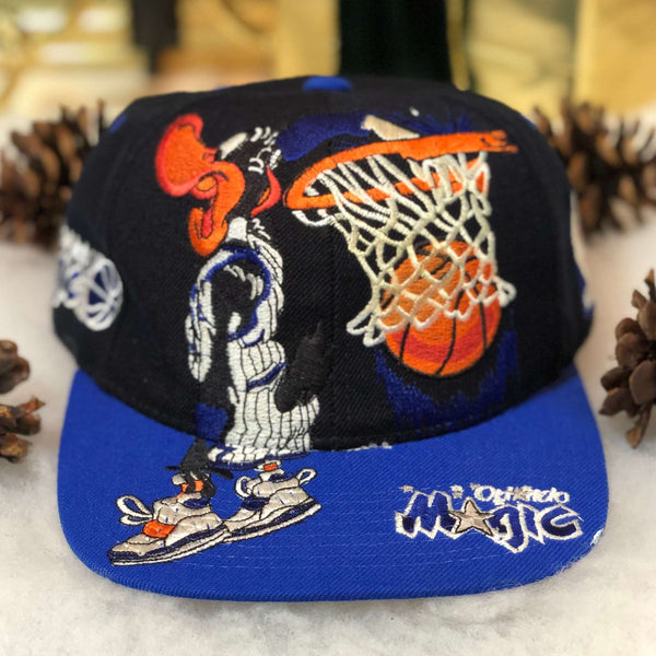 Vintage NBA Orlando Magic Daffy Duck Looney Tunes Bootleg Wool Snapback Hat
