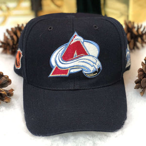 Vintage NHL Colorado Avalanche Sports Specialties Plain Logo Wool Snapback Hat