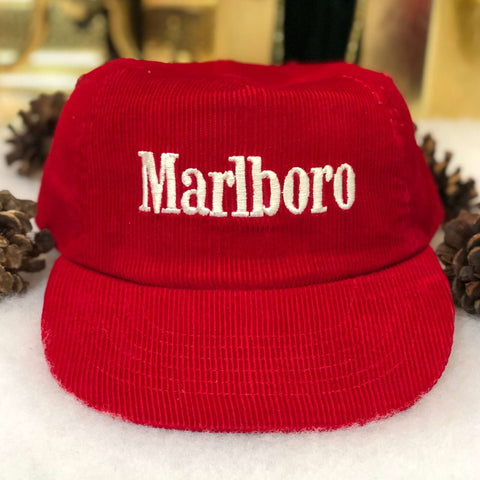 Vintage Marlboro Corduroy Snapback Hat