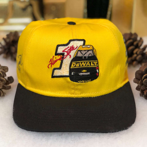 Vintage NASCAR DeWalt Racing Hermie Sadler Autographed Snapback Hat