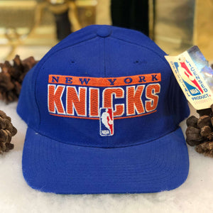 Vintage Deadstock NWT NBA New York Knicks Sports Specialties Wool Snapback Hat