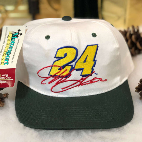 Vintage Deadstock NWT NASCAR Jeff Gordon Quaker State Racing Twill Snapback Hat