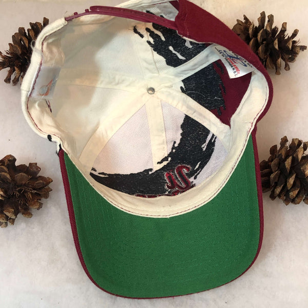 Vintage NCAA UMass (Massachusetts) Minutemen Logo Athletic Splash Snapback Hat