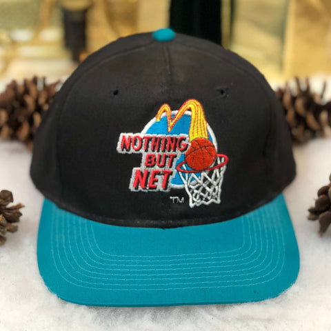 Vintage 1993 Nothing But Net McDonald's The G Cap Wool Snapback Hat