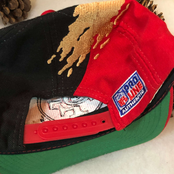 Vintage Deadstock NWOT NFL San Francisco 49ers Logo Athletic Splash Snapback Hat