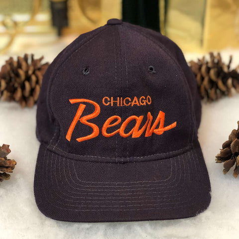 Vintage NFL Chicago Bears Sports Specialties Script Wool *YOUTH* Snapback Hat