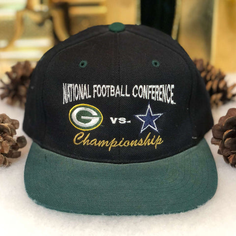 Vintage NFL 1995 NFC Conference Championship Packers vs. Cowboys Snapback Hat