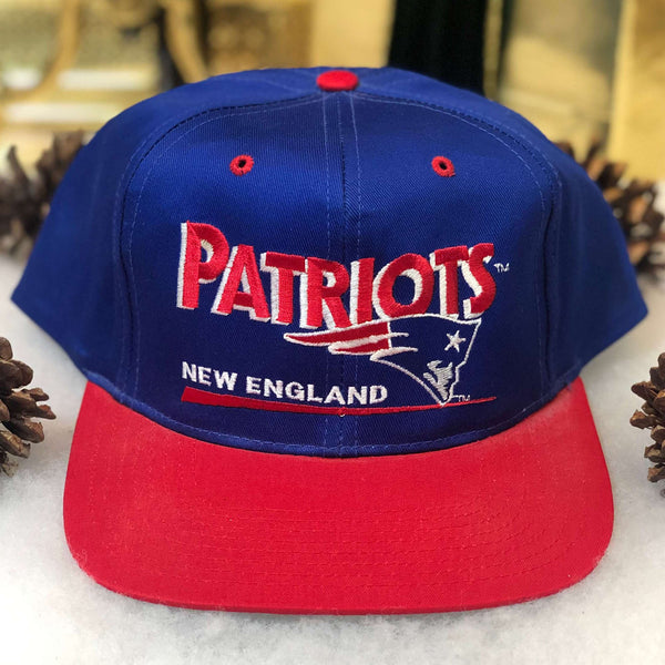Vintage Deadstock NWT NFL New England Patriots Eastport Twill Snapback Hat