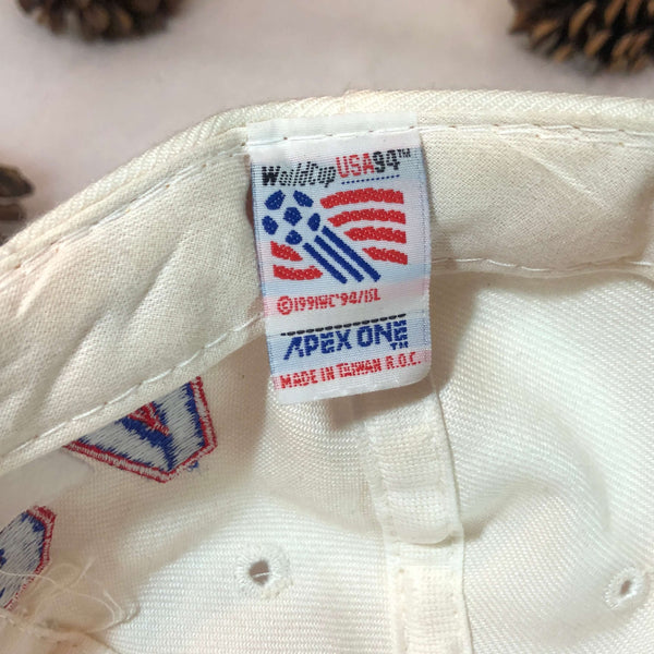 Vintage 1994 USA World Cup Apex One Wool Snapback Hat