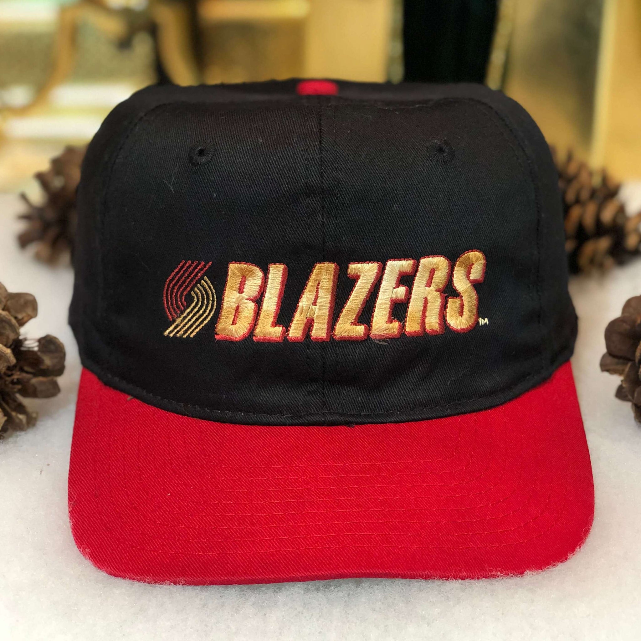 Vintage NBA Portland Trail Blazers Twins Enterprise Twill Snapback Hat