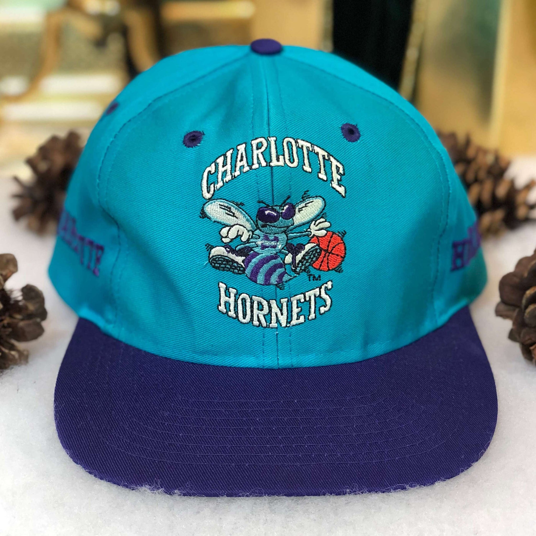 Vintage NBA Charlotte Hornets Competitor Twill Snapback Hat