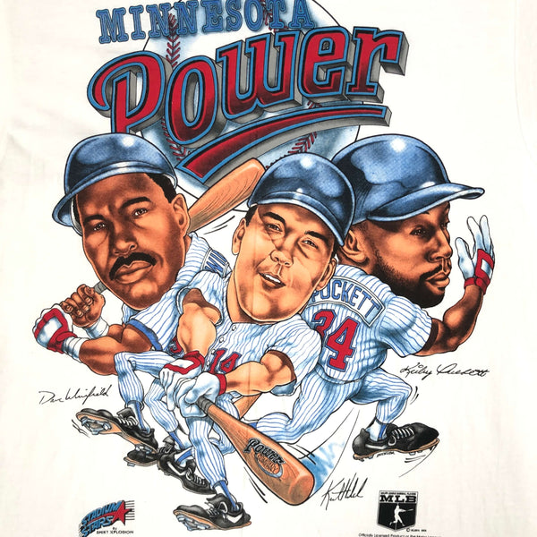 Vintage Deadstock NWOT MLB Minnesota Twins "Minnesota Power" Shirt Xplosion T-Shirt (L)