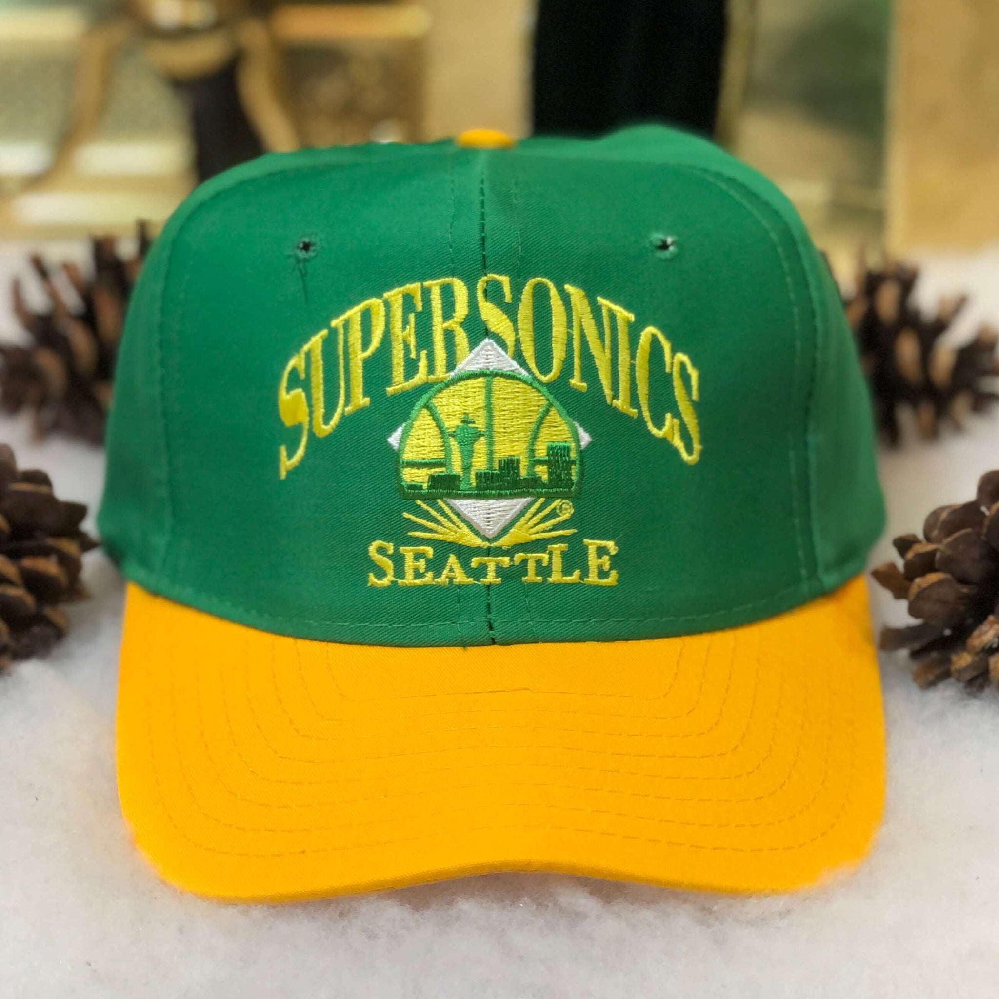 Vintage NBA Seattle Supersonics AJD Twill Snapback Hat